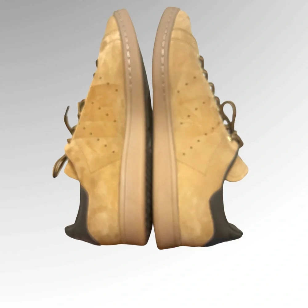 Adidas Stan Smith WP Leather Trainers US Men Sz 14 Suede Wheat Brown